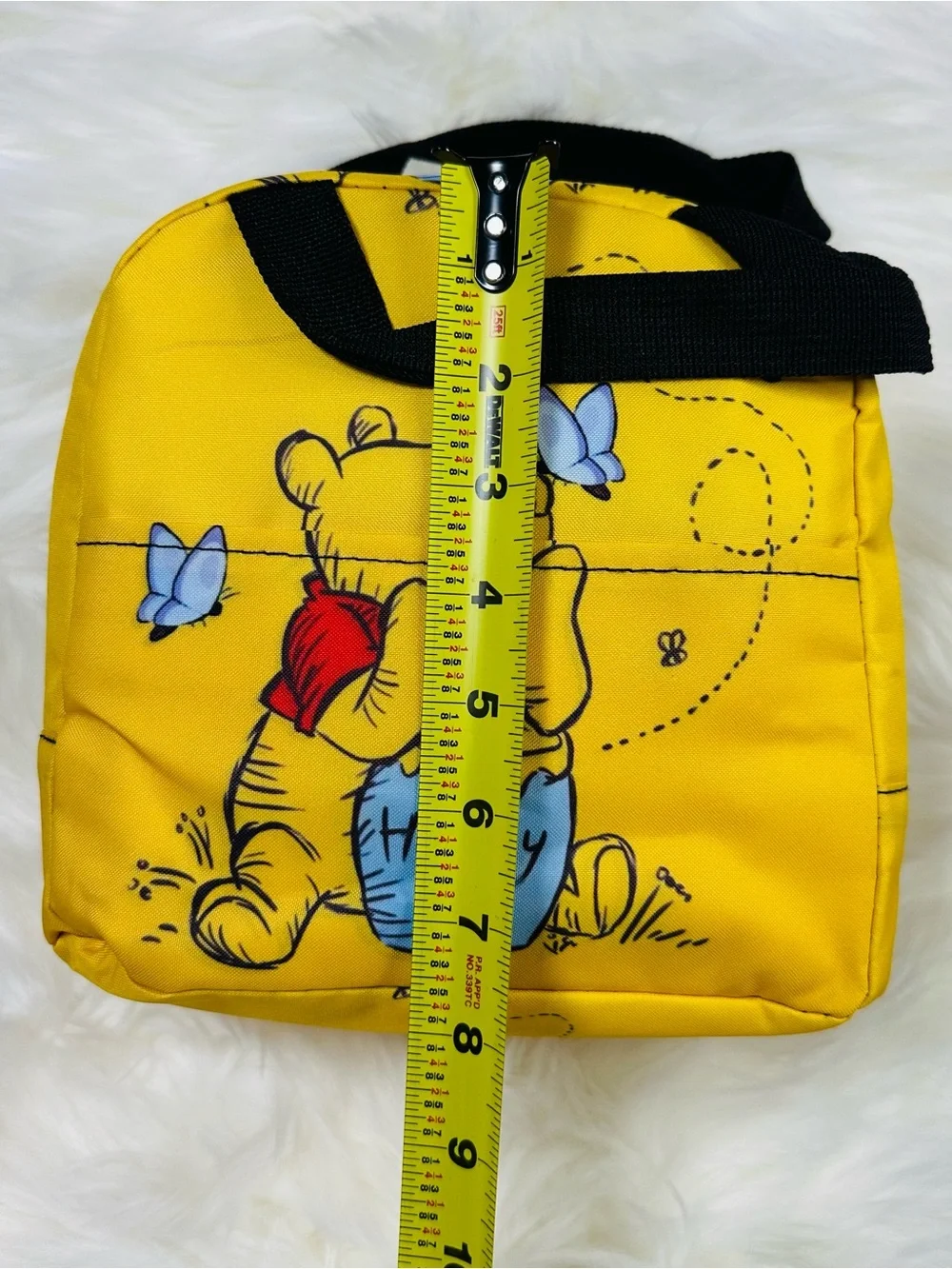 Kids Yellow Winnie the Pooh Lunch Bag - Playful Honey Pot Design